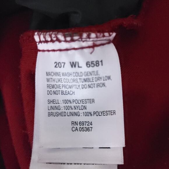 Columbia Fleece Jacket Coat Women Xlarge Red Zip Up Fall Winter - Picture 4 of 4